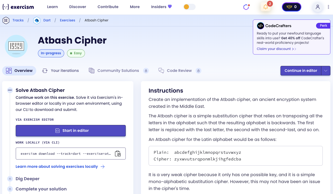 Atbash Cipher Exercise