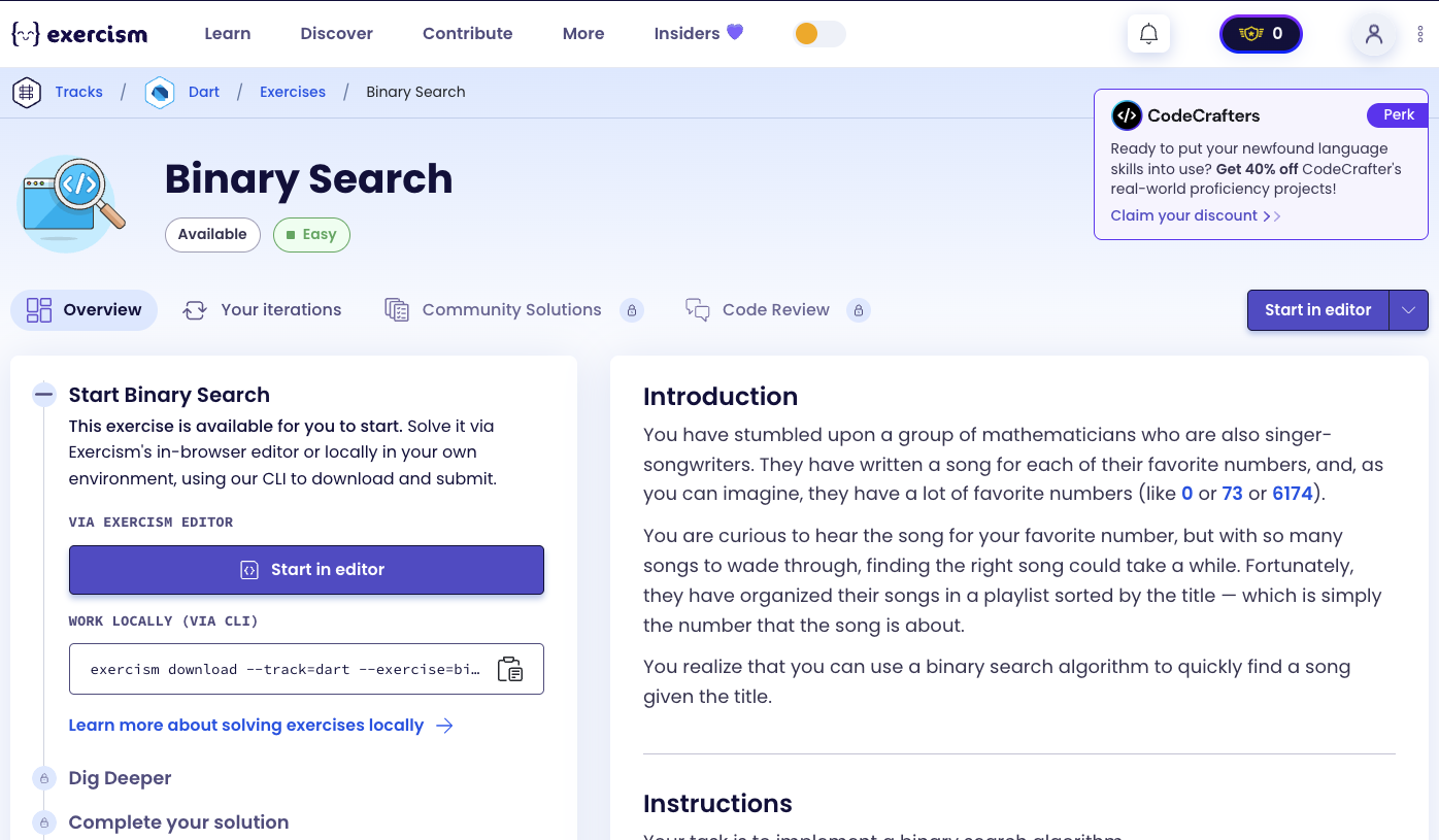 Binary Search Exercise