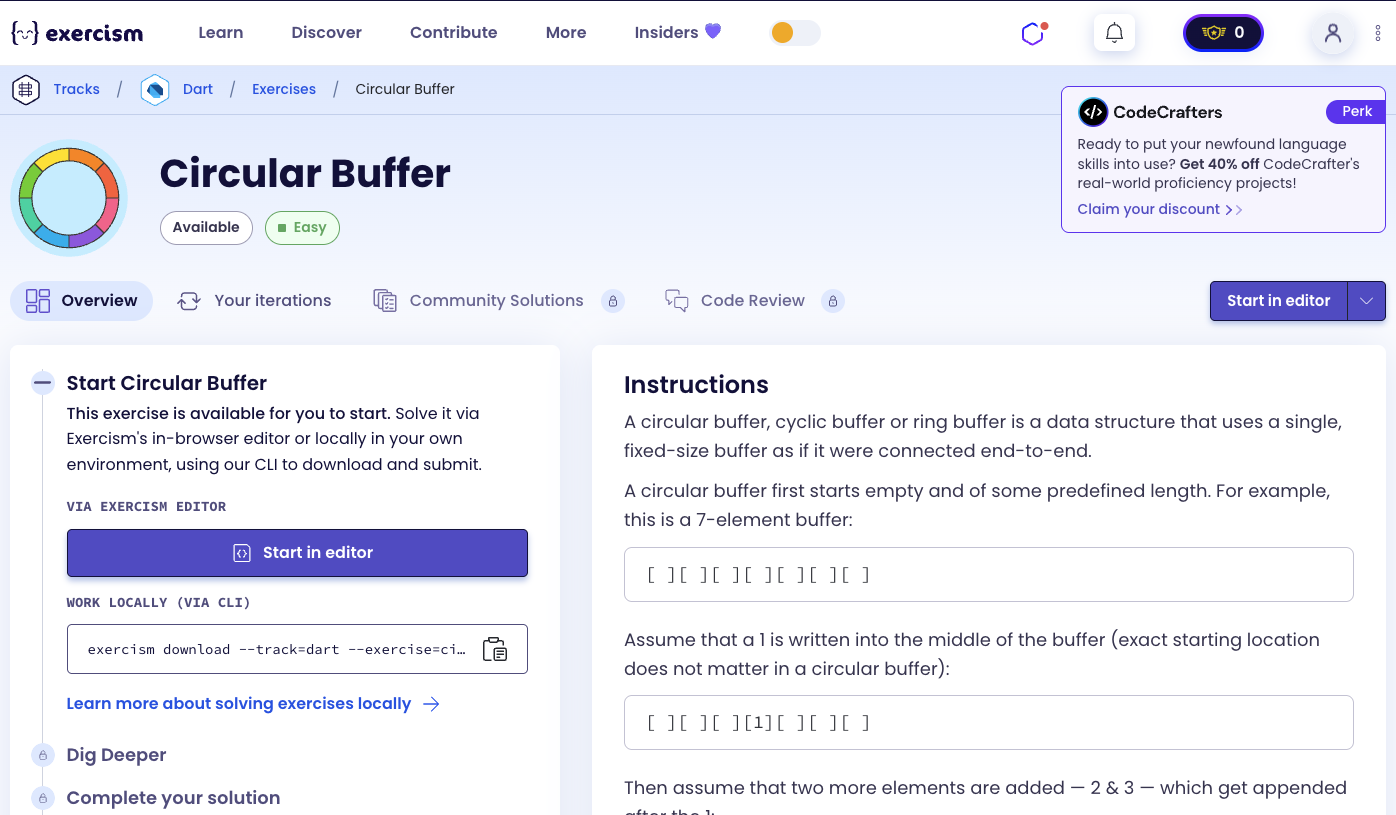 Circular Buffer Exercise
